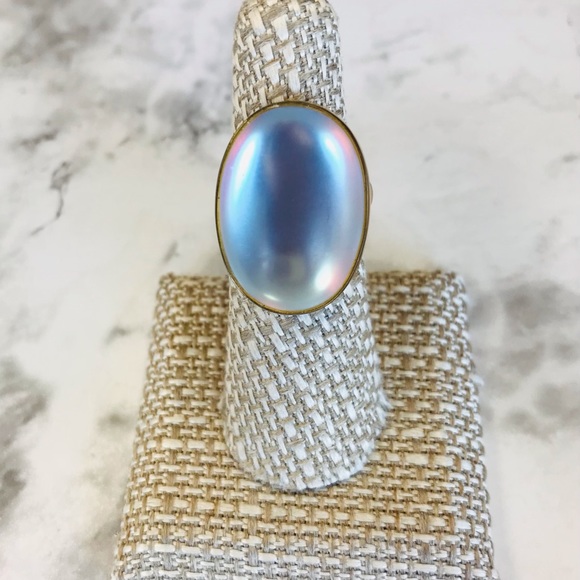 Jewelry Nwt Charles Albert Alchemia Adjustable Oval Luminite Ring